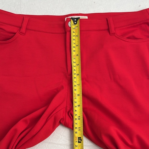 Michael Kors red skinny stretch 5 pocket ponte knit pants - Picture 8 of 11